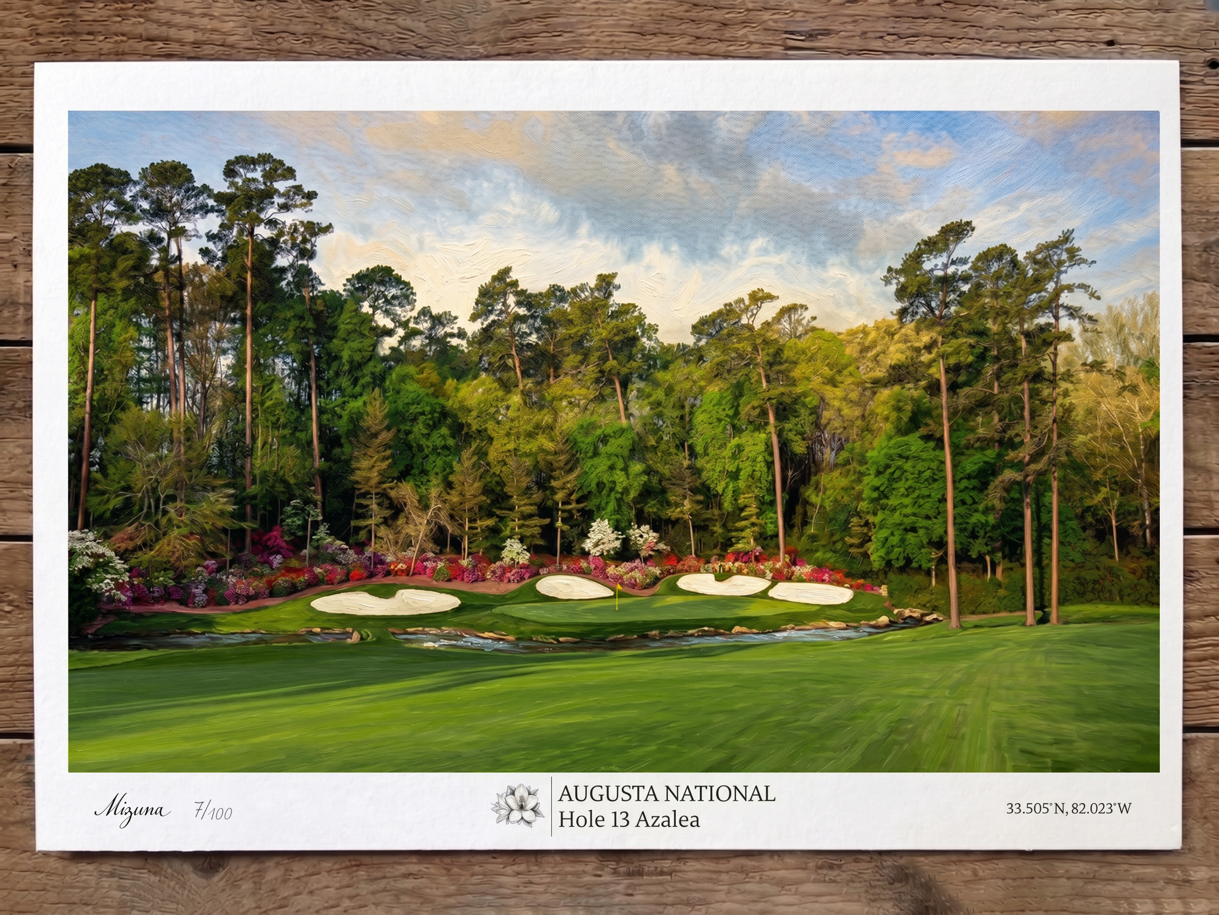 The Companion — Azalea, Hole 13 signed limited edition shown in full