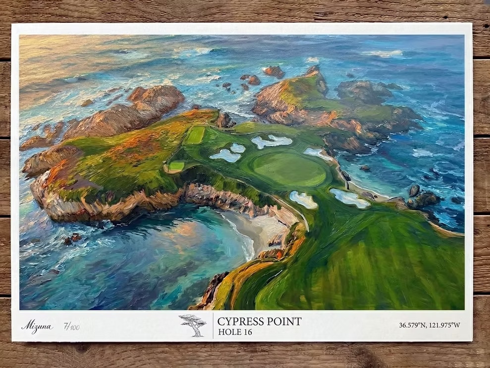 Cypress Point Hole 16 unframed giclée print